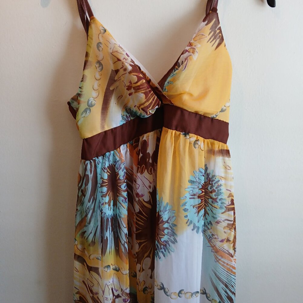 MLLE GABRIELLE long dyed dress for summer and the park.